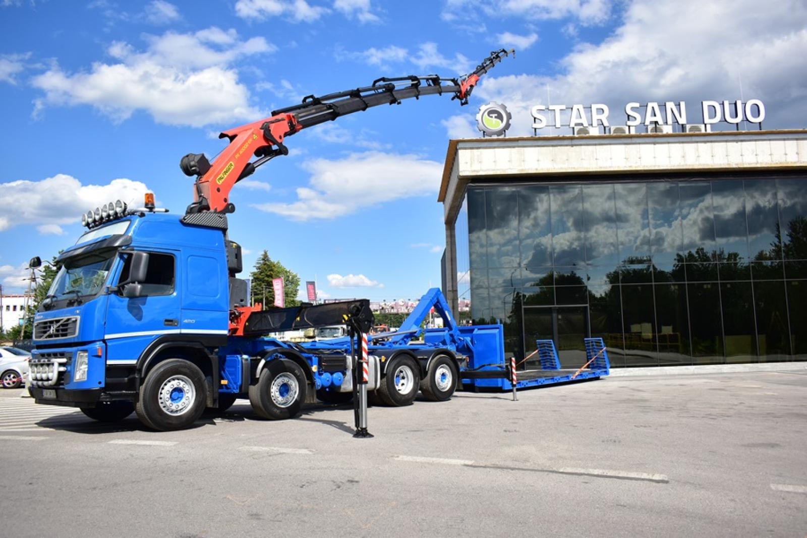 SCANIA R730 8x2 Fassi F990 Fly Jib HDS Żuraw Crane Kran